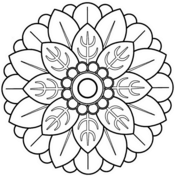 Simple mandalas coloring pages free coloring pages