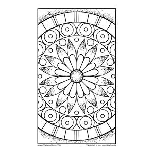 High resolution printable relaxing mandala coloring pages