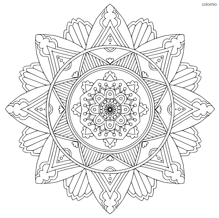 Mandala coloring pages