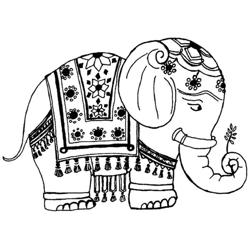 Elephant mandala coloring pages easy free coloring pages