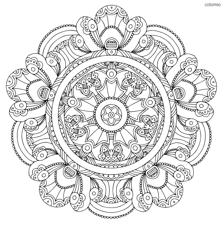 Mandala coloring pages