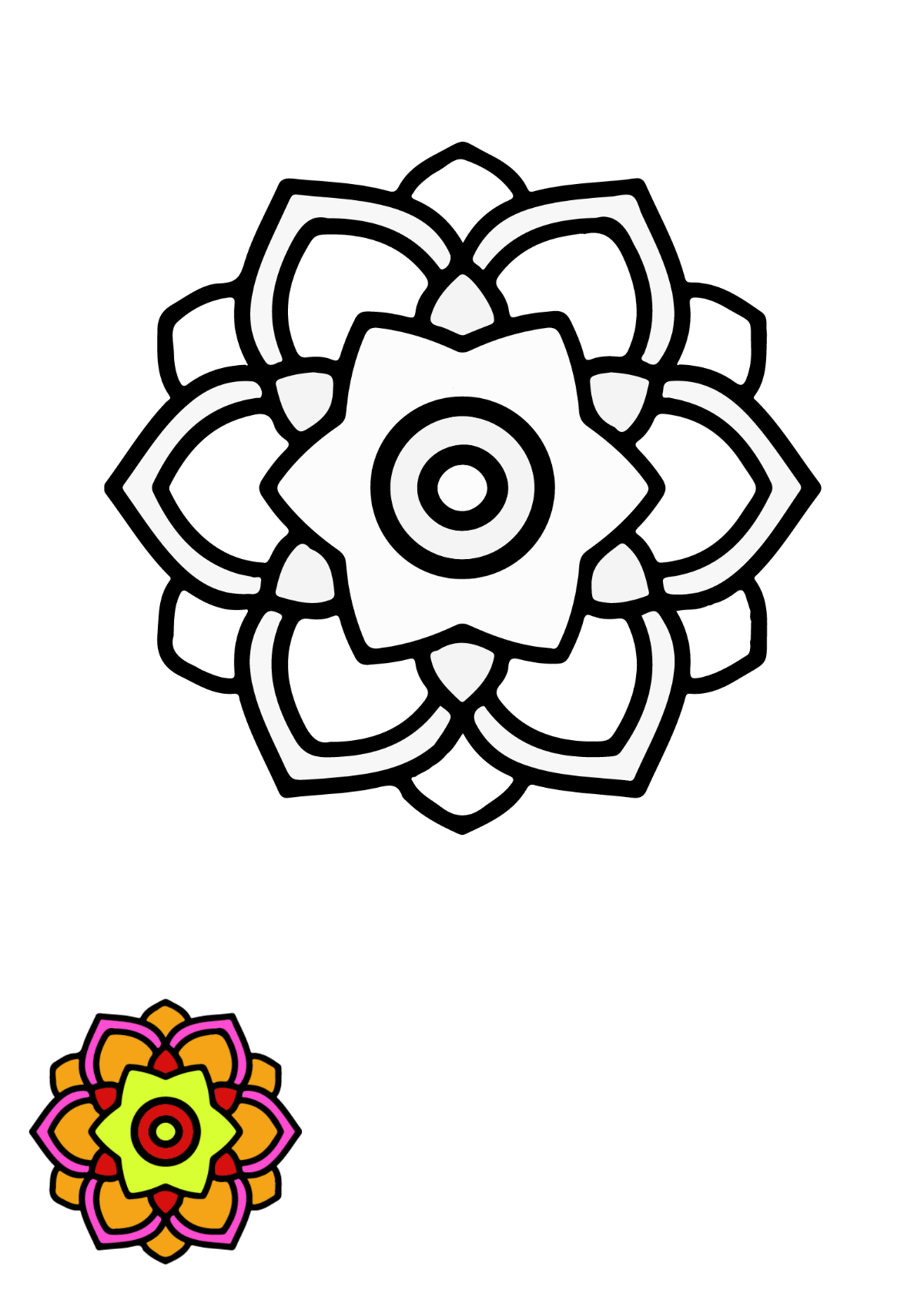 Free mandala coloring page s examples