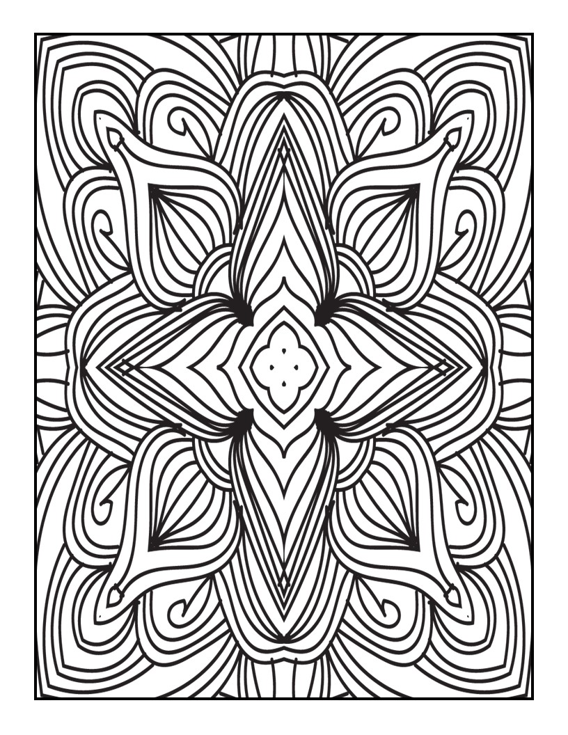 Mandala coloring pages for adults made by teachers