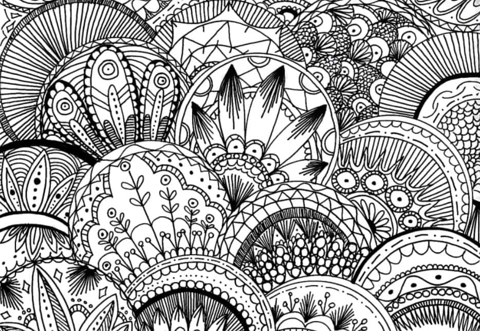 Free adult coloring page