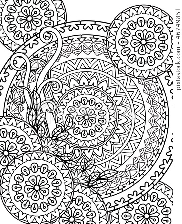 Mandala adult coloring pages