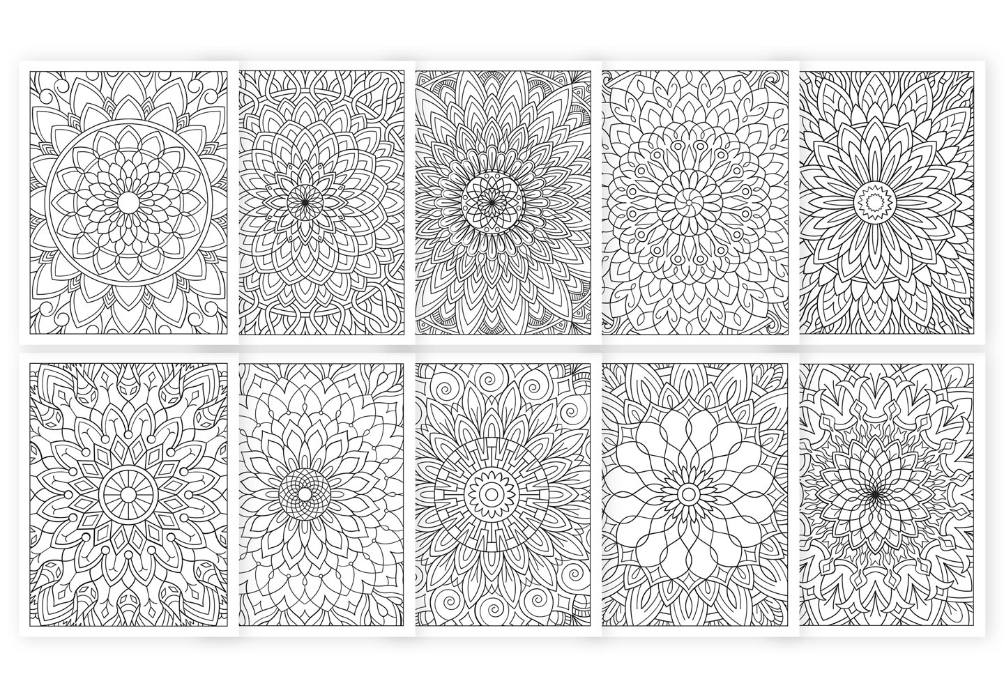 Mandala coloring pages for adult