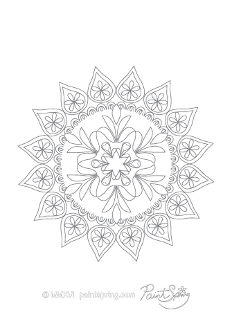 Printable mandala coloring book get free pages