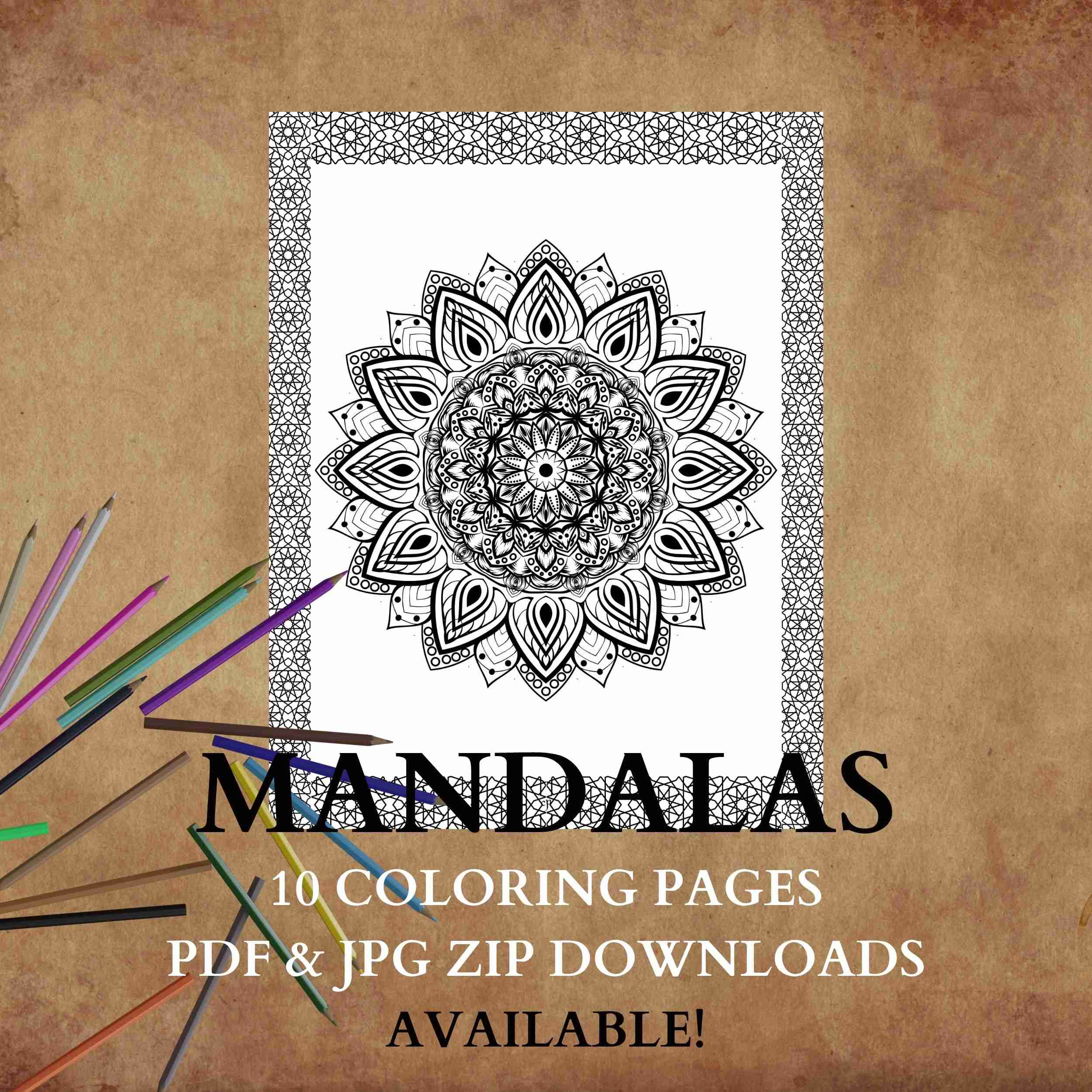 Printable mandala coloring pages â positivity blossoms