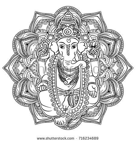 Ornate mandala pattern background mandala colorg pages mandala colorg ganesha