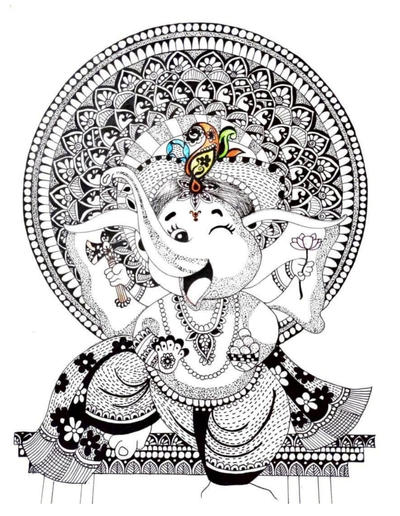 Lord ganesha by sensationalart on