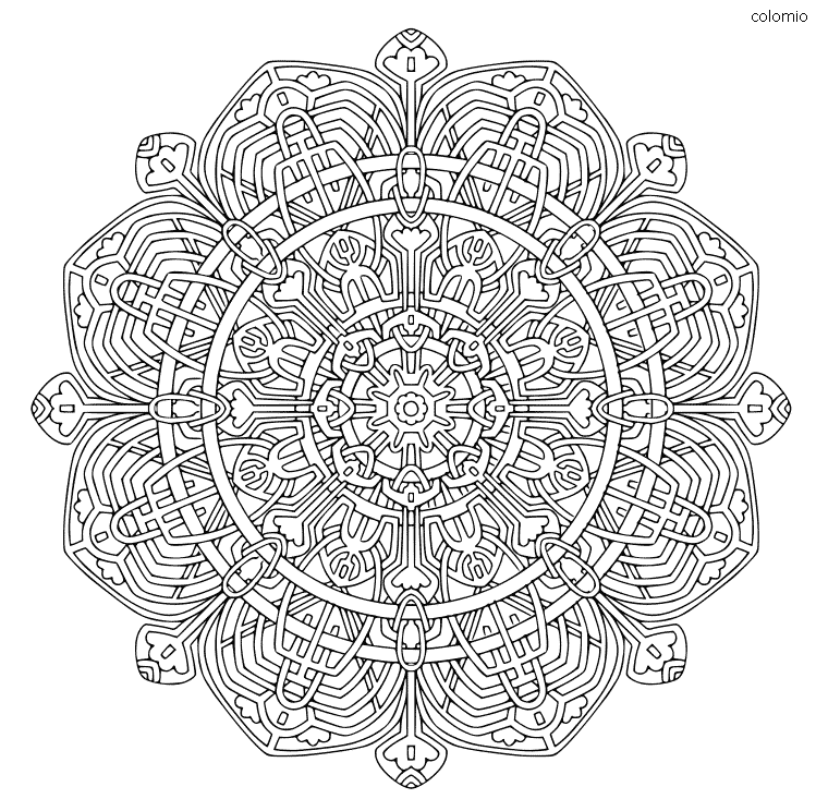 Mandala coloring pages