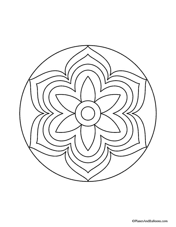 Easy mandala coloring pages that youll actually want to color simple mandala mandala coloring mandala coloring pages