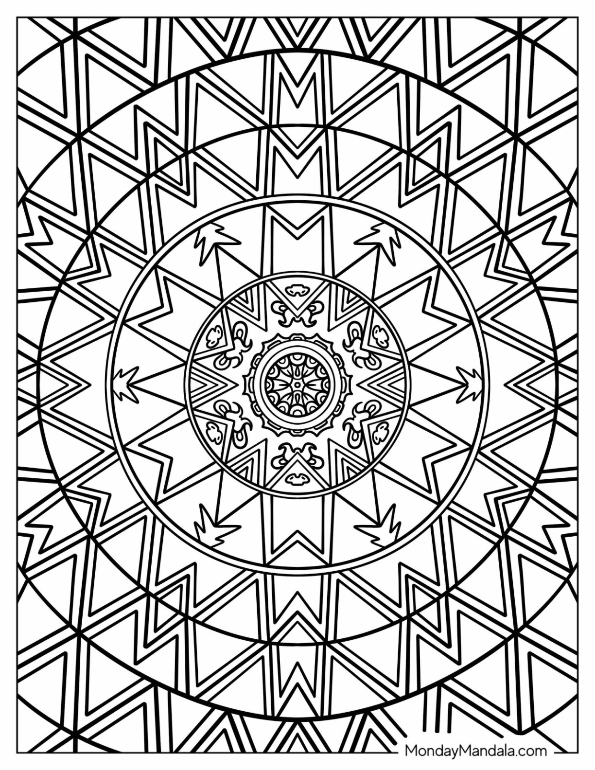 Mosaic coloring pages free pdf printables