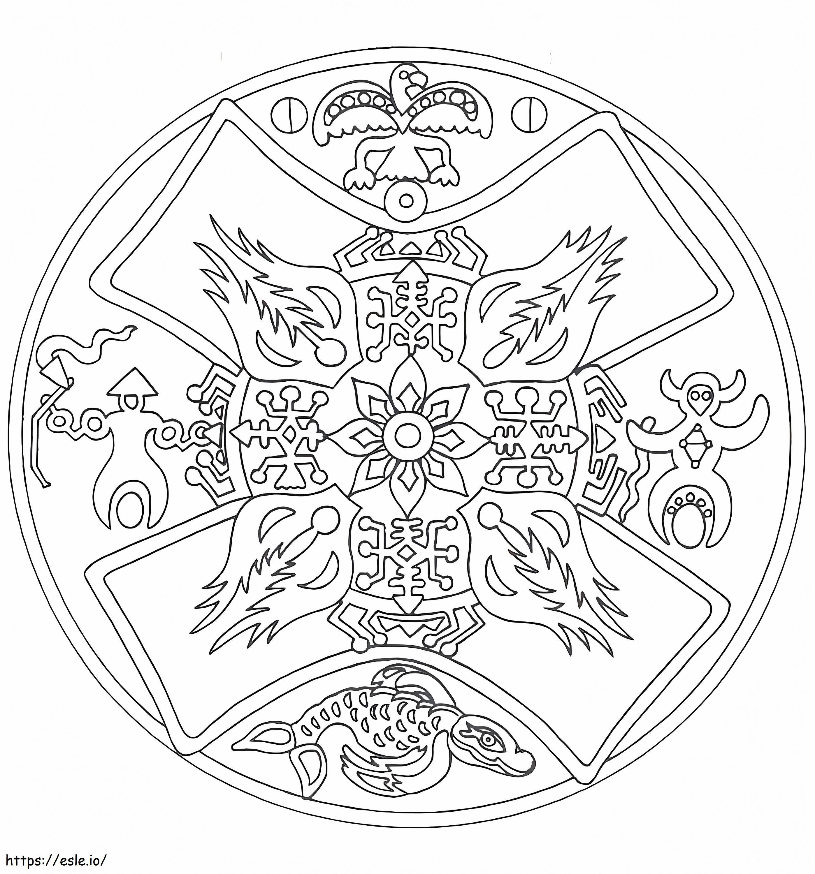 Native american mandala vãrityskuva