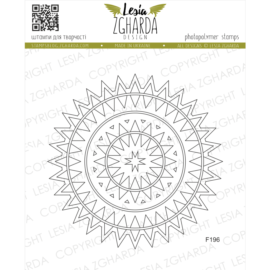 Native american mandala outline stamp clear stamps