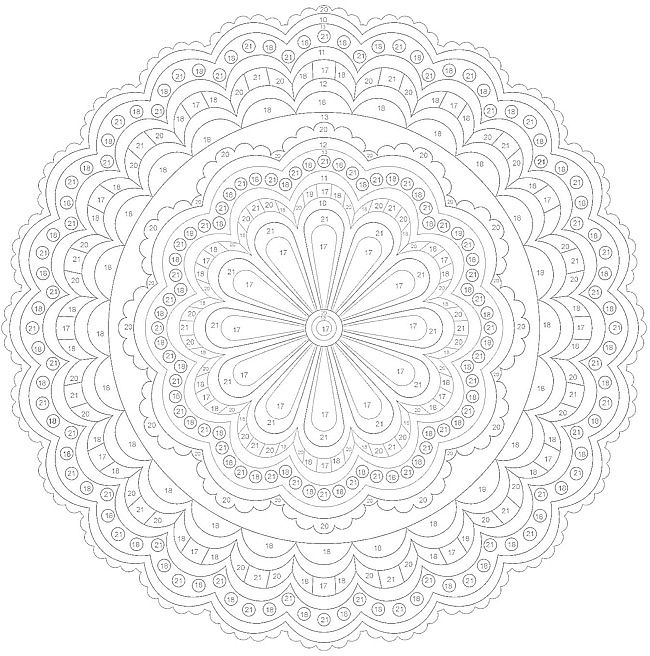 Wele to dover publications mandala coloring pages coloring pages color by number printable