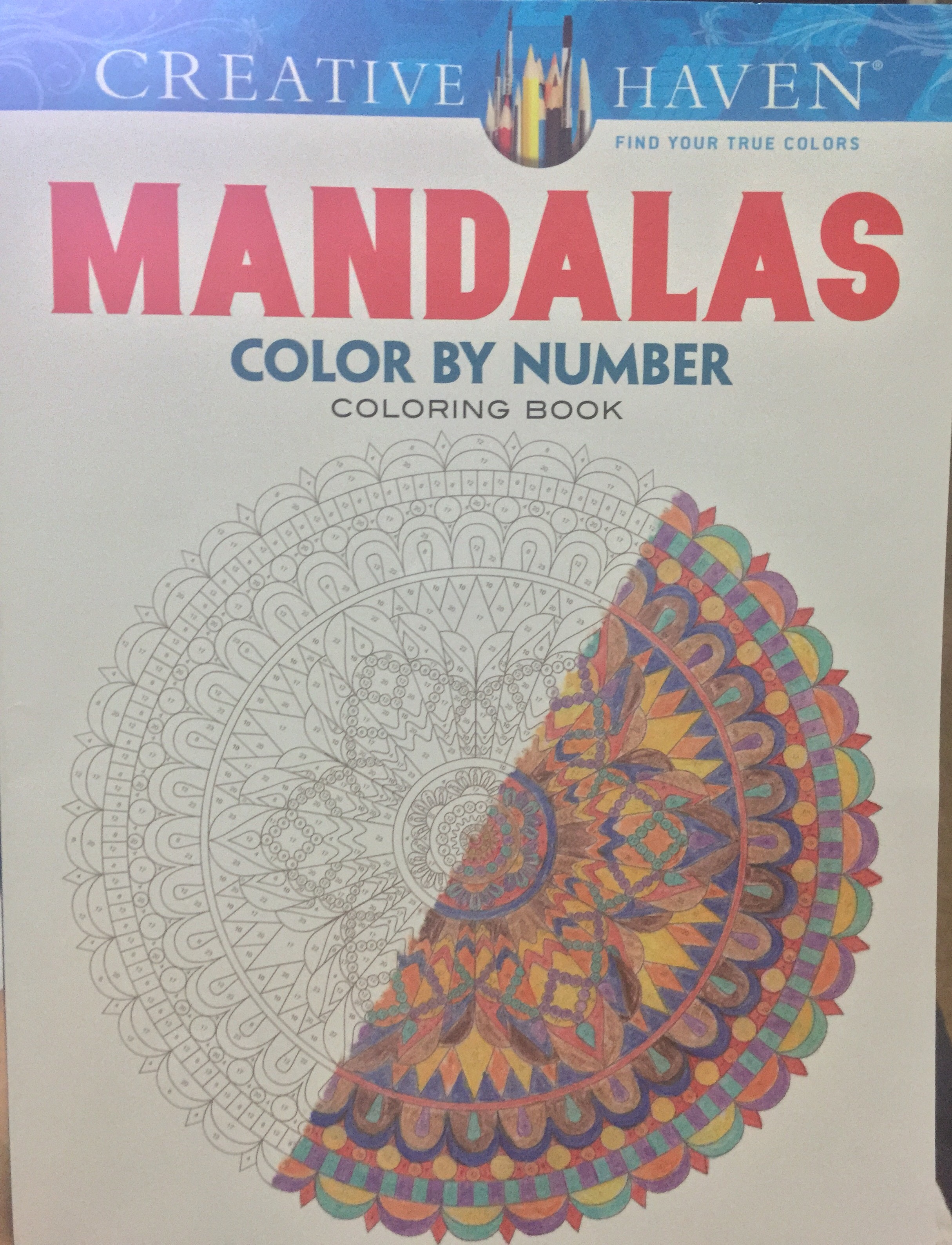 Creative haven mandala color by numbers chronically batgirl colours