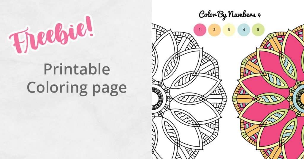 Mandala printable coloring page free