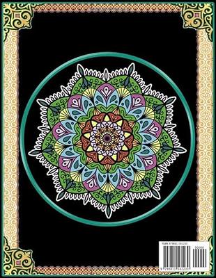 Mandala color by number coloring book for adults mandala art large print easy mandala coloring book for kids adults seniors and beginners stress with fun easy and relaxing coloring pages