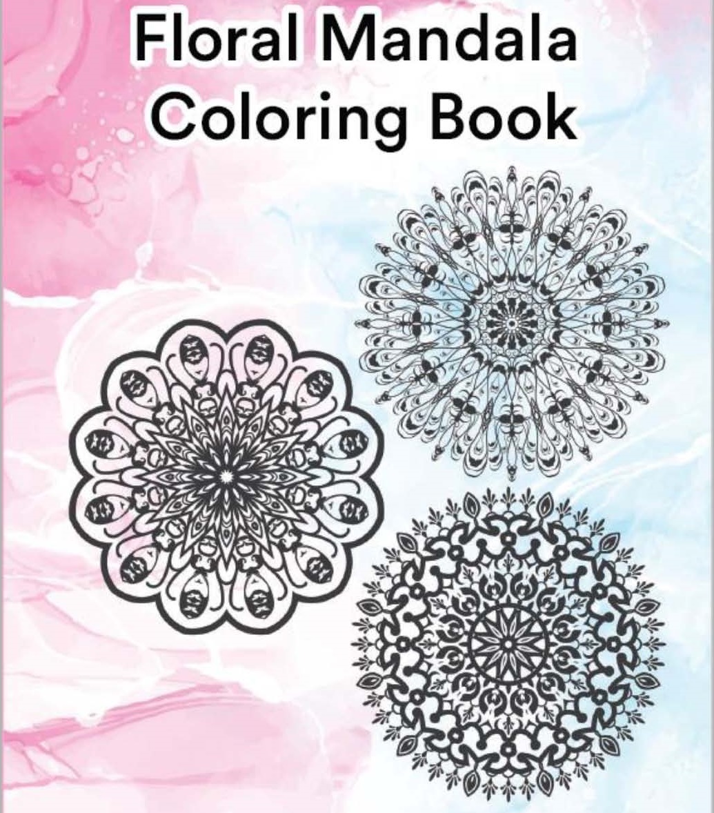 Mandala adult coloring book for relaxation with anti