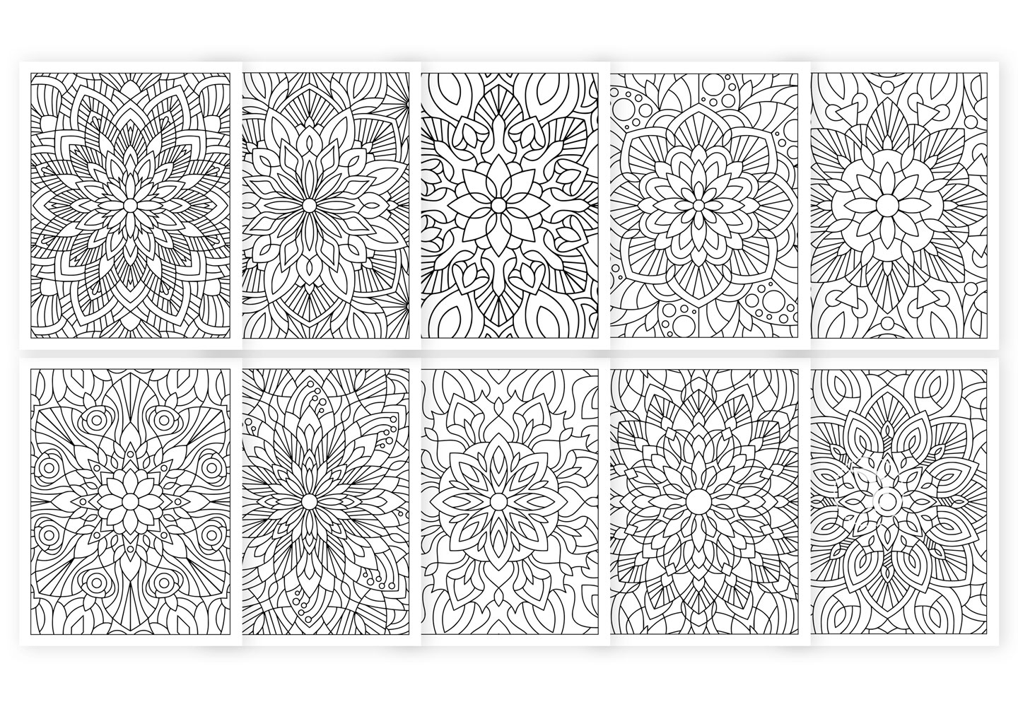 Mandala coloring pages for adult