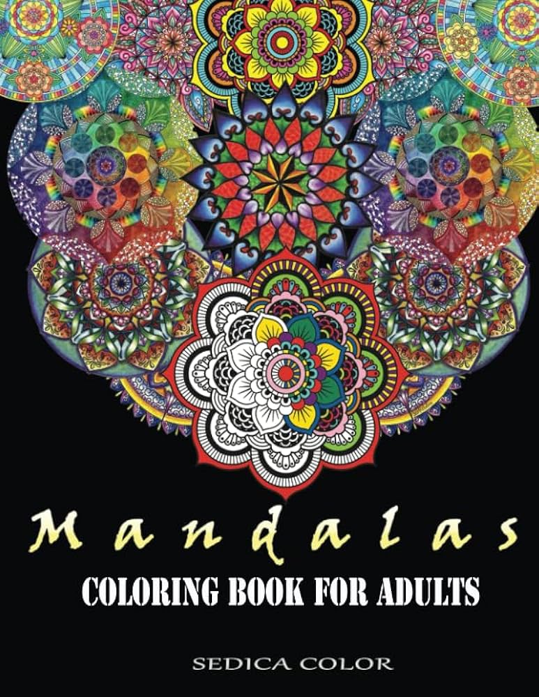 Mandala coloring book for adults mandala by color sedica