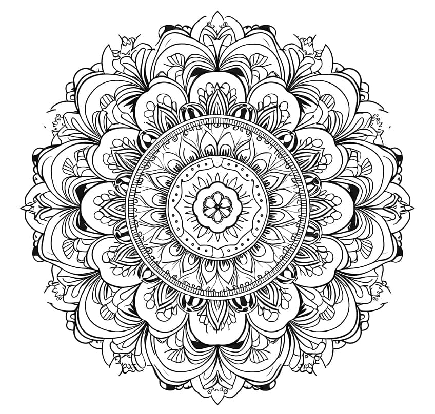 Mandala coloring pages