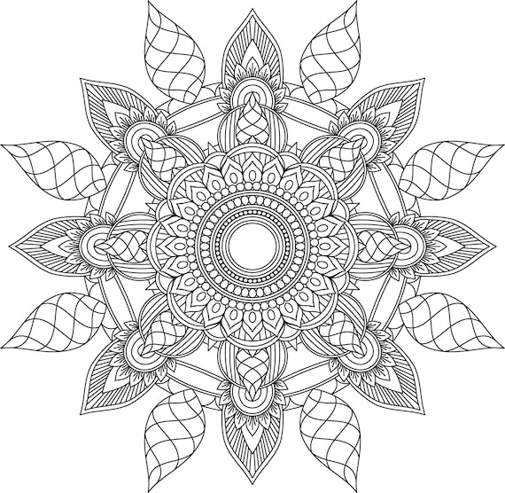 Mandala coloring pages adult coloring sheet printable coloring page grown up coloring printable art color anti