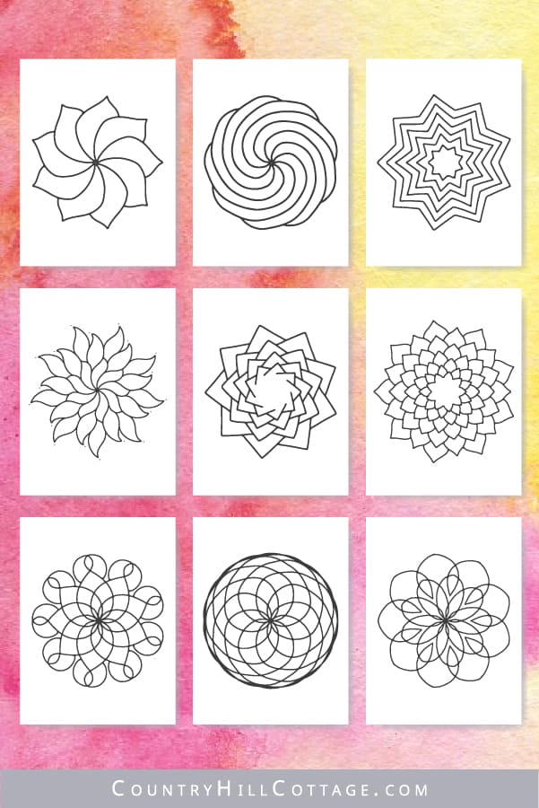 Mandala coloring pages for kids free printable worksheets