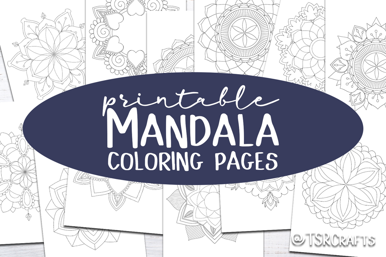 Printable mandala coloring pages