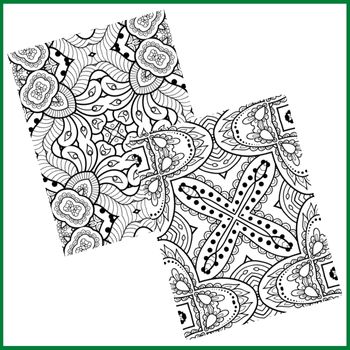 Mandala adult coloring pages made by teachers