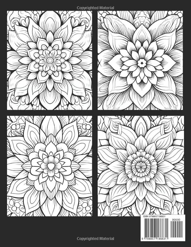 Zencolor coloring book for adults an adult coloring book with relaxing patterns coloring pages prints for stress relief floral mandala patterns for calming designs mandalas for relaxation zencolor books