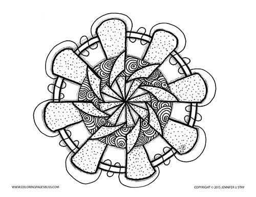 High resolution printable relaxing mandala coloring pages