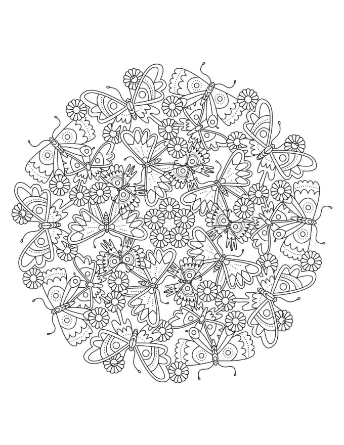 Give printable garden mandalas adult coloring designs by coloringlife