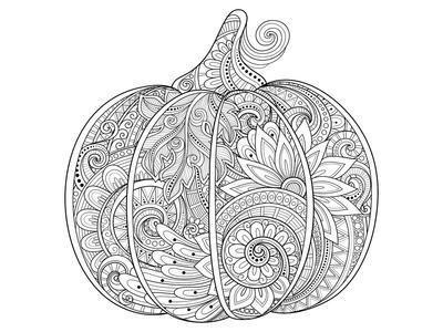 Beautiful pumpkin coloring art prints allposters malvorlagen halloween malvorlagen malvorlagen zum ausdrucken