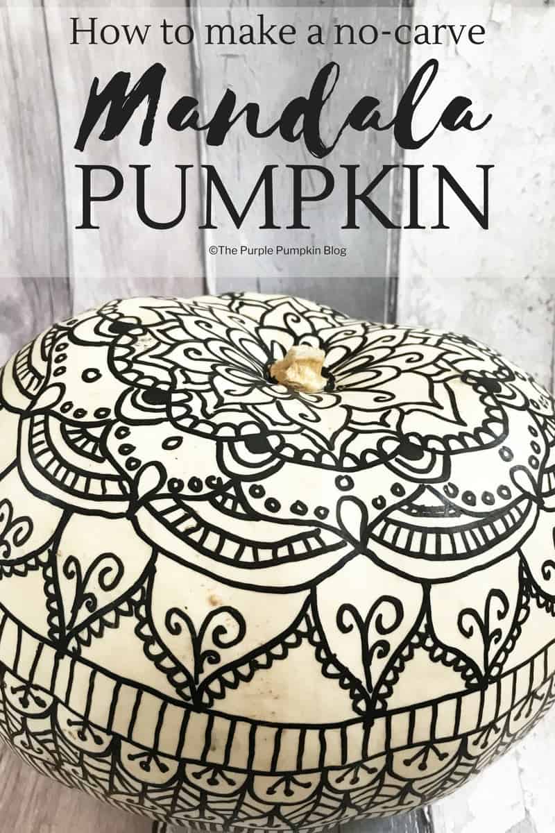 How to make a mandala pumpkin no carving required