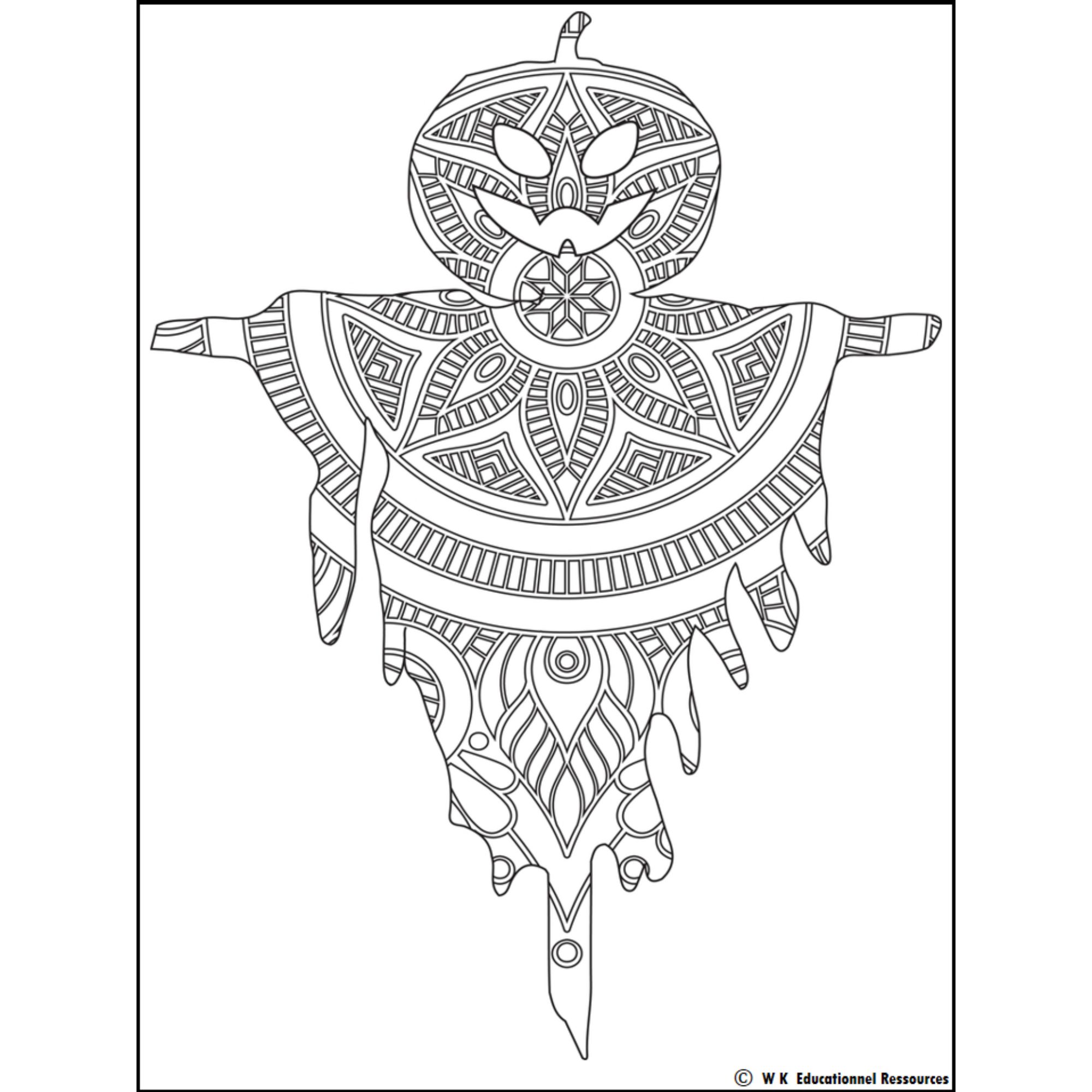 Mindful mandala halloween coloring page halloween theme coloring sheets made by teachers