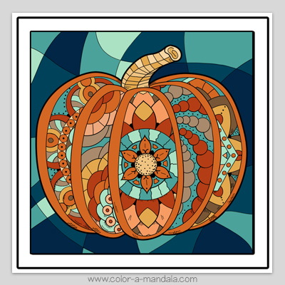 Pumpkin coloring page m