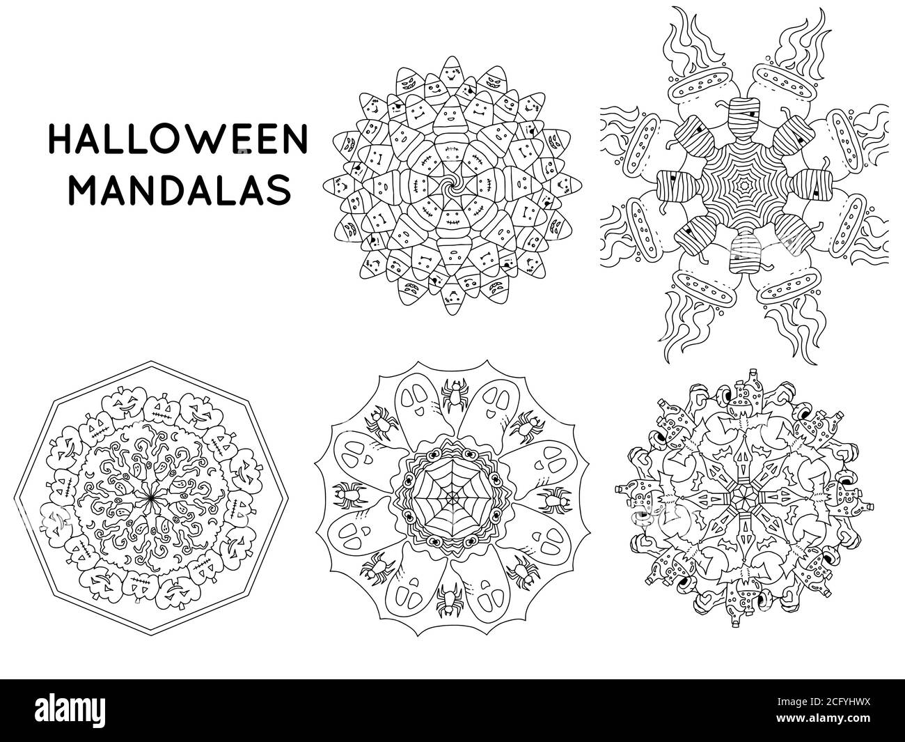 Halloween mandala hi