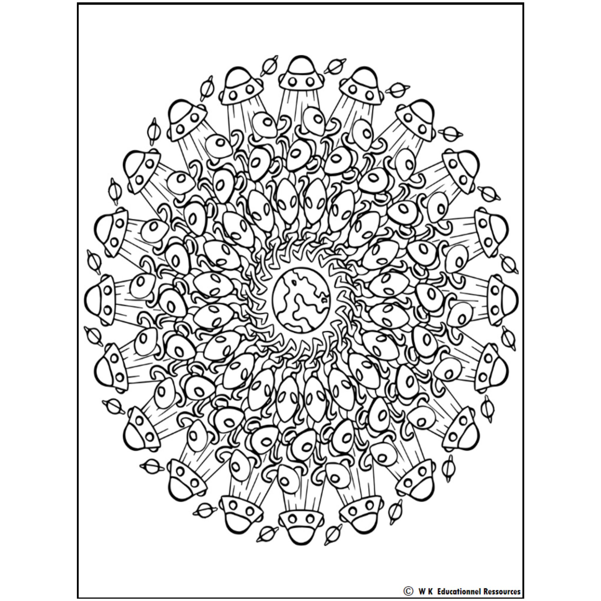 Mindful mandala halloween coloring page halloween theme coloring sheets made by teachers