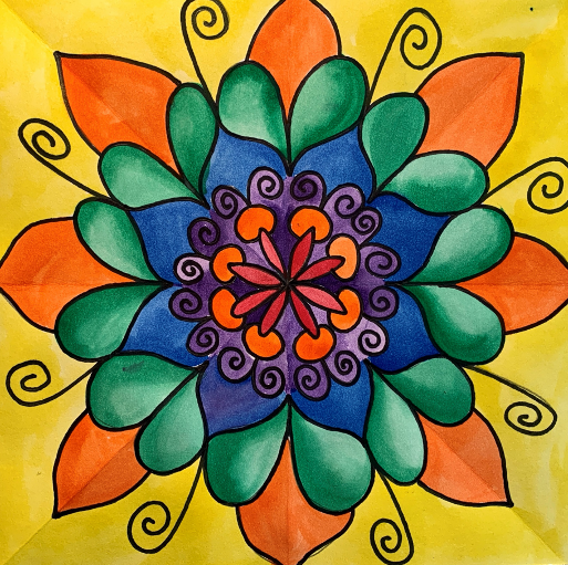 Radial symmetry mandalas color my monday