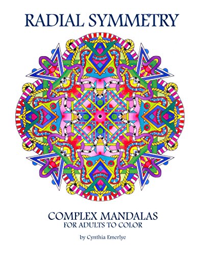 Radial symmetry plex mandalas for adults to color