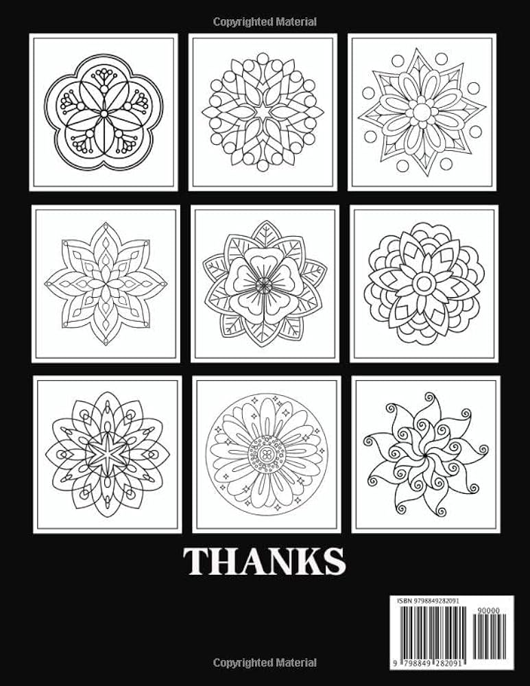 Large print bold and easy mandalas coloring book an easy and simple mandala coloring book for seniors beginners men and women with unique mandala beginners coloring book with simple pattern