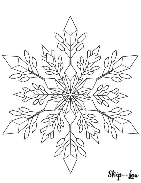 Snowflake coloring pages skip to my lou