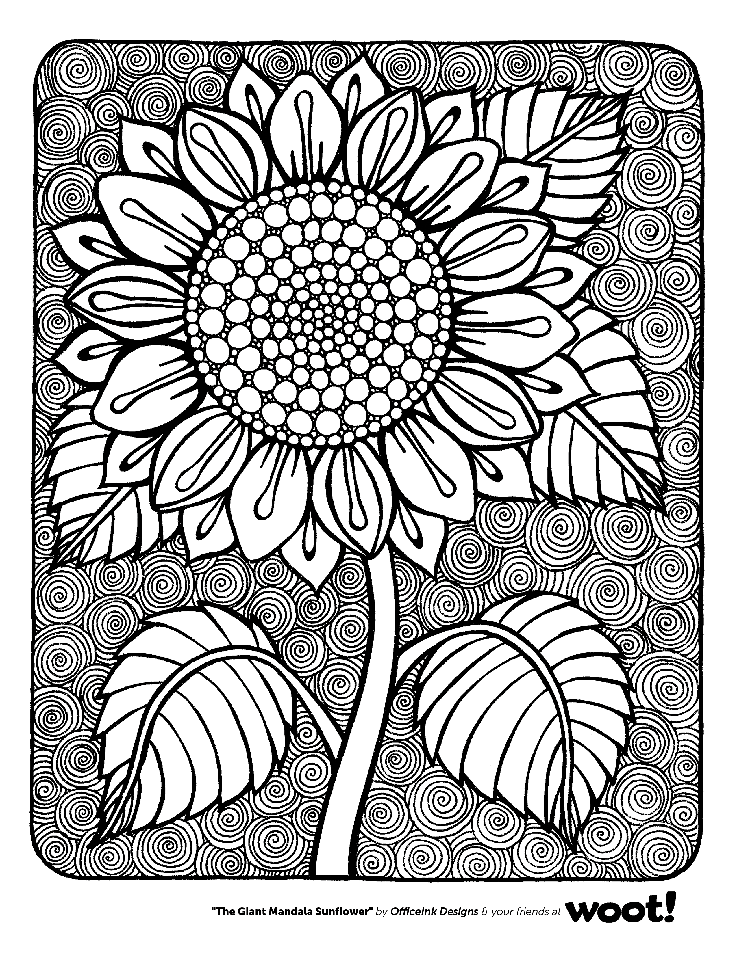 Free digital download coloring page