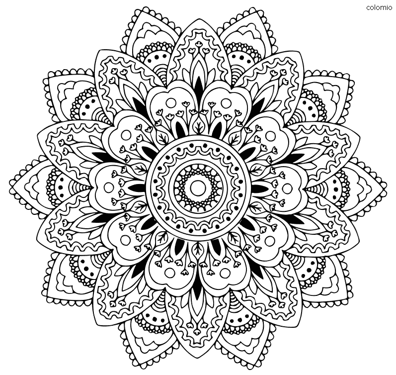 Mandala coloring pages