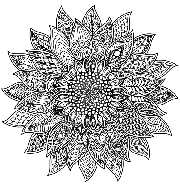 Sunflower mandala by hareguizer on