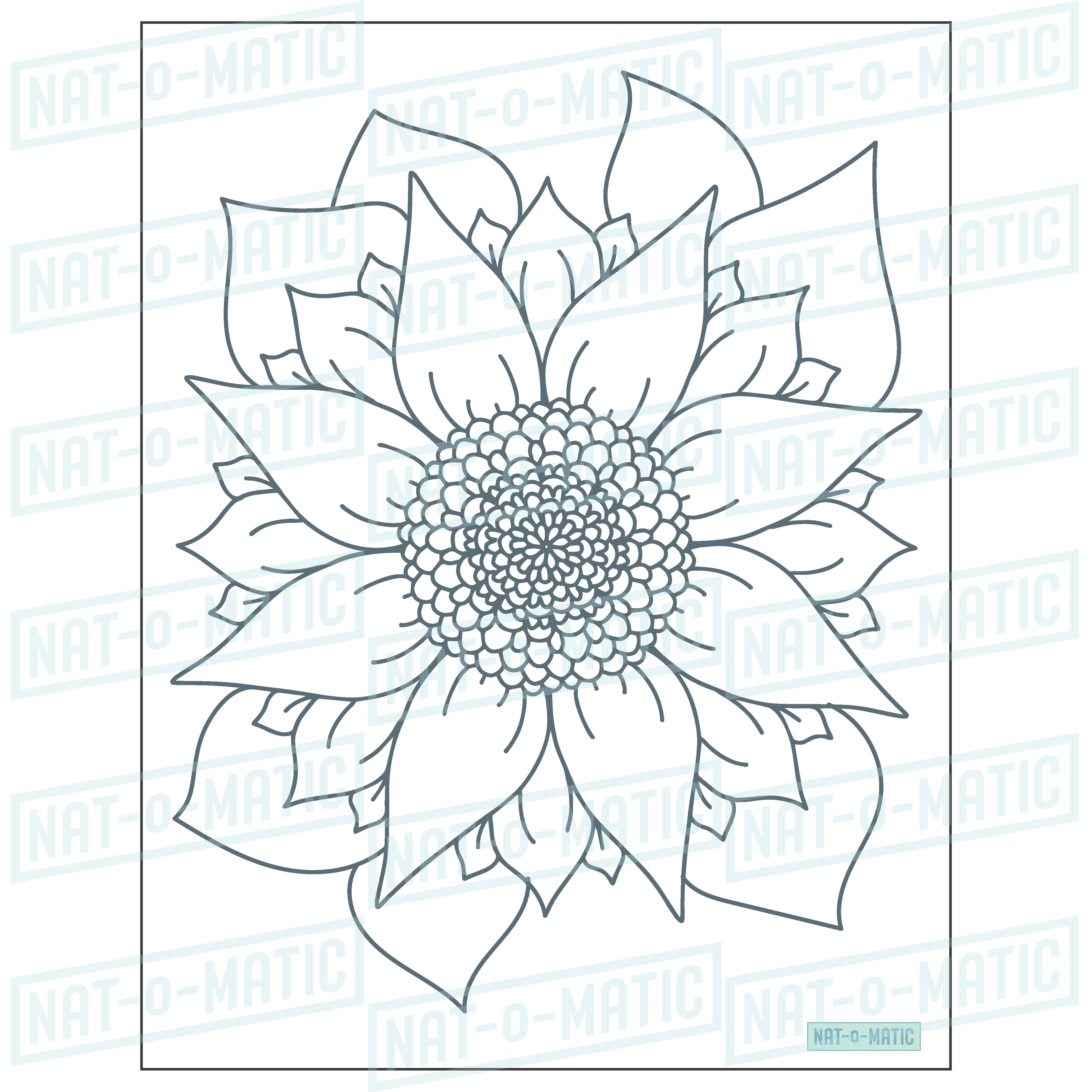 Sunflower coloring page