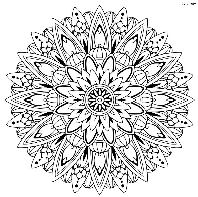 Mandala coloring pages