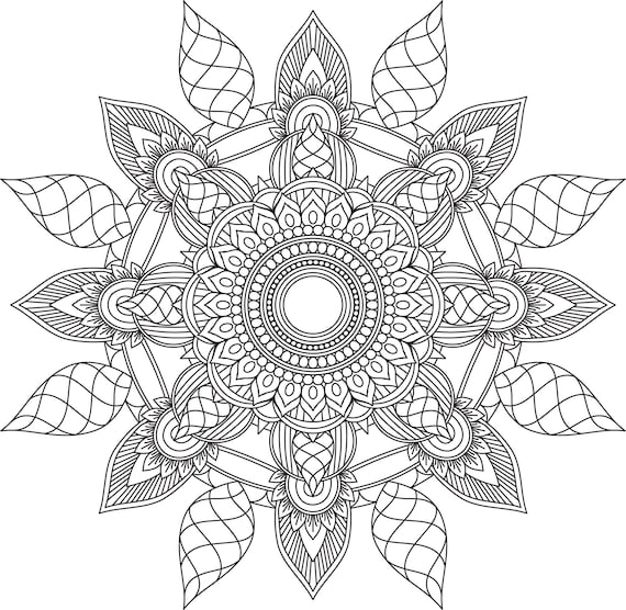 Mandala coloring pages adult coloring sheet printable coloring page grown up coloring printable art color anti